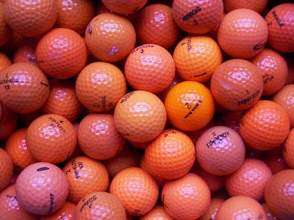 Marken Mix Orange Lakeballs - gebrauchte Mix Orange Golfbälle AA/AAA-Qualität