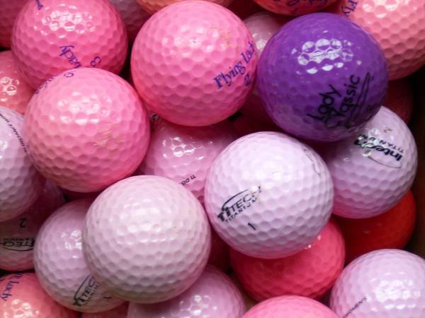 Marken Mix Pink Lakeballs - gebrauchte Mix Pink Golfbälle AA/AAA-Qualität
