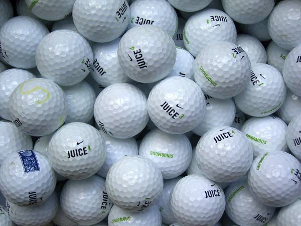 Nike Juice (Plus) Lakeballs - gebrauchte Juice (Plus) Golfbälle AA/AAA-Qualität