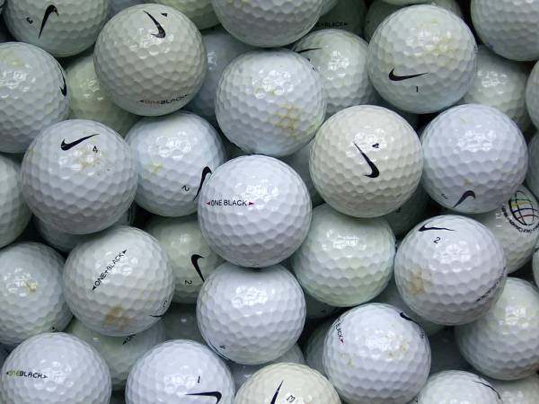 Nike One Black Lakeballs - gebrauchte One Black Golfbälle AA/AAA-Qualität