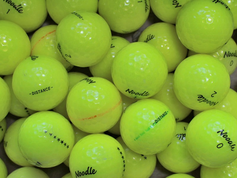 Noodle Distance/Long Gelb Lakeballs - gebrauchte Noodle Distance/Long Gelb Golfbälle AA/AAA-Qualität