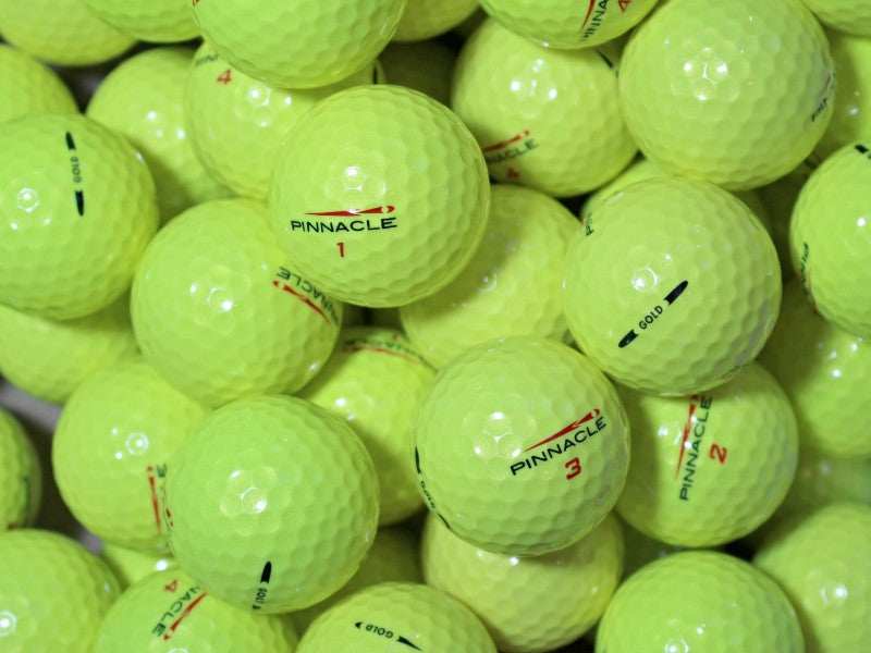 Pinnacle Gold Gelb Lakeballs - gebrauchte Gold Gelb Golfbälle AAAA-Qualität
