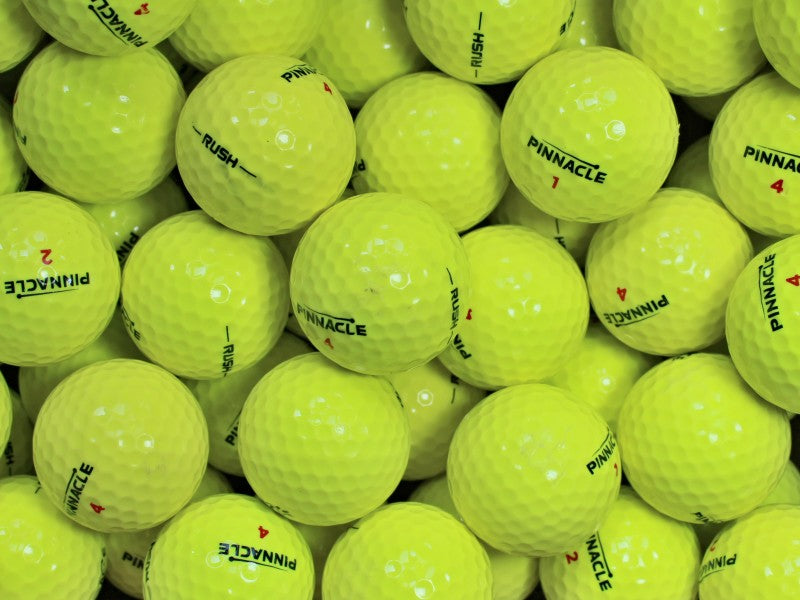 Pinnacle Rush Gelb Lakeballs - gebrauchte Rush Gelb Golfbälle AAAA-Qualität