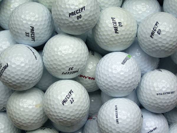 Precept U-TRI Extra Dist Lakeballs - gebrauchte U-TRI Extra Dist Golfbälle AAAA-Qualität