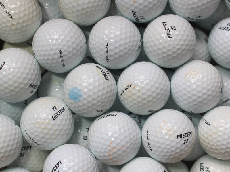 Precept U-TRI Tour Lakeballs - gebrauchte U-TRI Tour Golfbälle AA/AAA-Qualität
