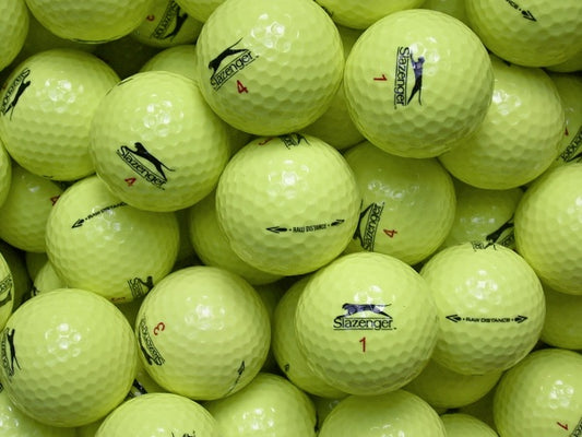 Slazenger Raw Distance Gelb Lakeballs - gebrauchte Raw Distance Gelb Golfbälle AAAA-Qualität