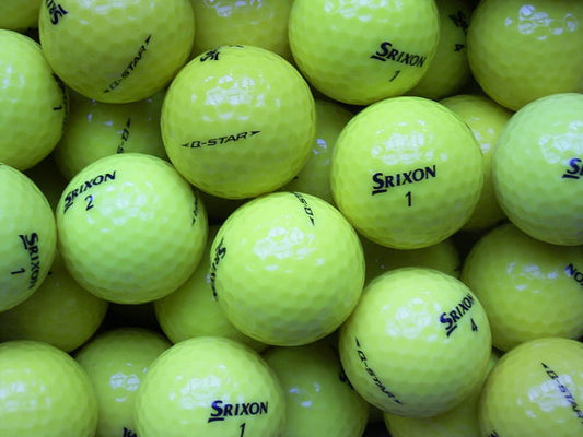 Srixon Q-Star Gelb Lakeballs - gebrauchte Q-Star Gelb Golfbälle AAAA-Qualität