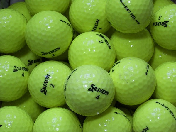 Srixon Soft Feel Gelb Lakeballs - gebrauchte Soft Feel Gelb Golfbälle AA/AAA-Qualität