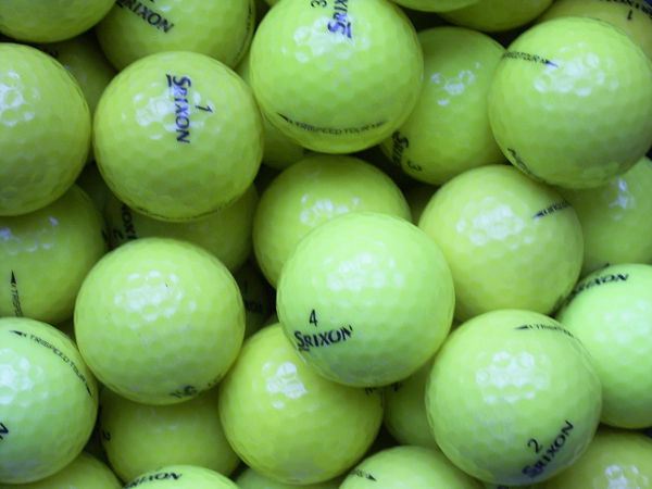 Srixon TriSpeed Tour Gelb Lakeballs - gebrauchte TriSpeed Tour Gelb Golfbälle AA/AAA-Qualität