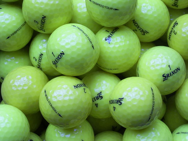 Srixon TriSpeed Tour Gelb Lakeballs - gebrauchte TriSpeed Tour Gelb Golfbälle AAAA-Qualität
