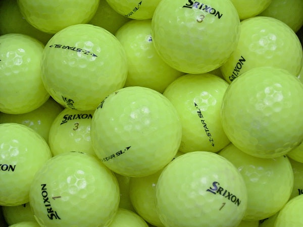 Srixon Z-Star SL Gelb Lakeballs - gebrauchte Z-Star SL Gelb Golfbälle AA/AAA-Qualität