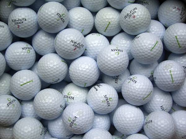 Strata Tour Straight Lakeballs - gebrauchte Tour Straight Golfbälle AA/AAA-Qualität