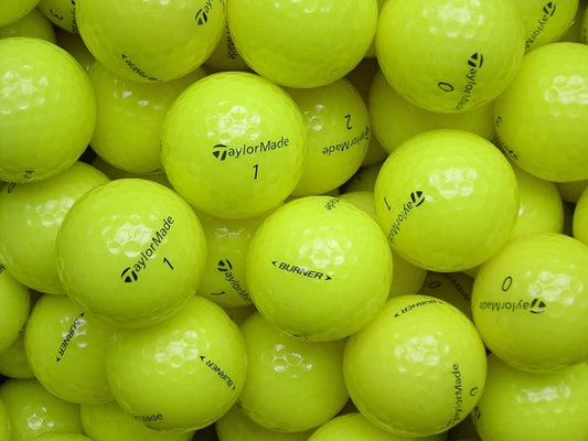 TaylorMade Burner Gelb Lakeballs - gebrauchte Burner Gelb Golfbälle AAAA-Qualität