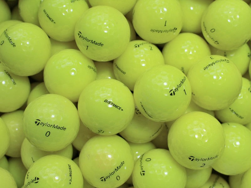TaylorMade Distance(+) Gelb Lakeballs - gebrauchte Distance(+) Gelb Golfbälle AA/AAA-Qualität