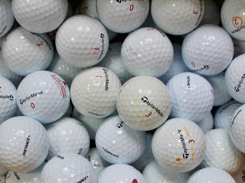 TaylorMade Distance+ (Plus) Lakeballs - gebrauchte Distance+ (Plus) Golfbälle AA/AAA-Qualität