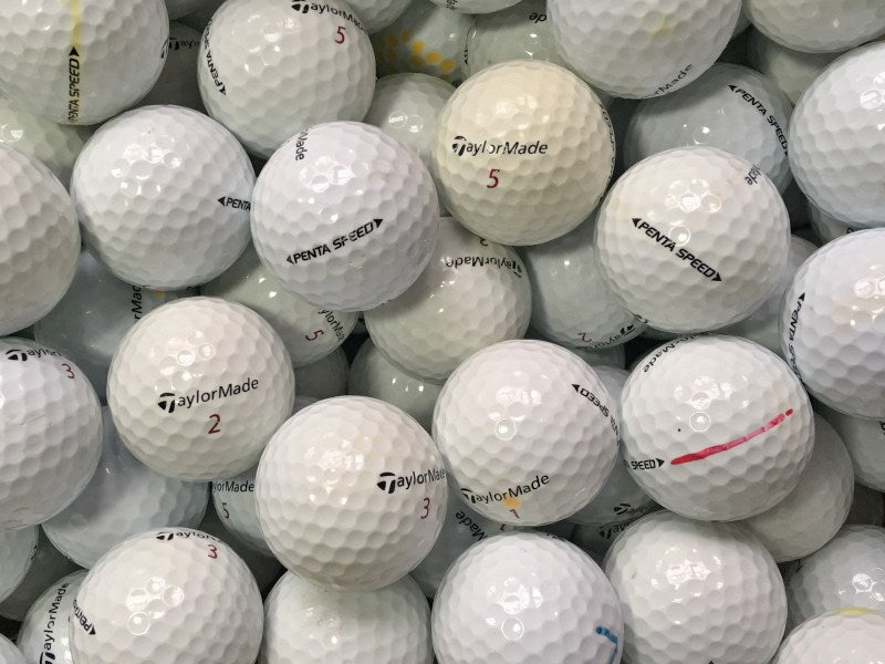 TaylorMade Penta Speed Lakeballs - gebrauchte Penta Speed Golfbälle AA/AAA-Qualität