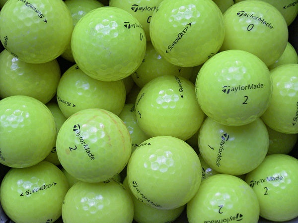 TaylorMade SuperDeep Gelb Lakeballs - gebrauchte SuperDeep Gelb Golfbälle AA/AAA-Qualität