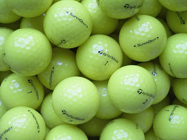 TaylorMade SuperDeep Gelb Lakeballs - gebrauchte SuperDeep Gelb Golfbälle AAAA-Qualität