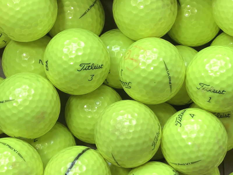 Titleist Pro V1 Gelb Lakeballs - gebrauchte Pro V1 Gelb Golfbälle AA/AAA-Qualität