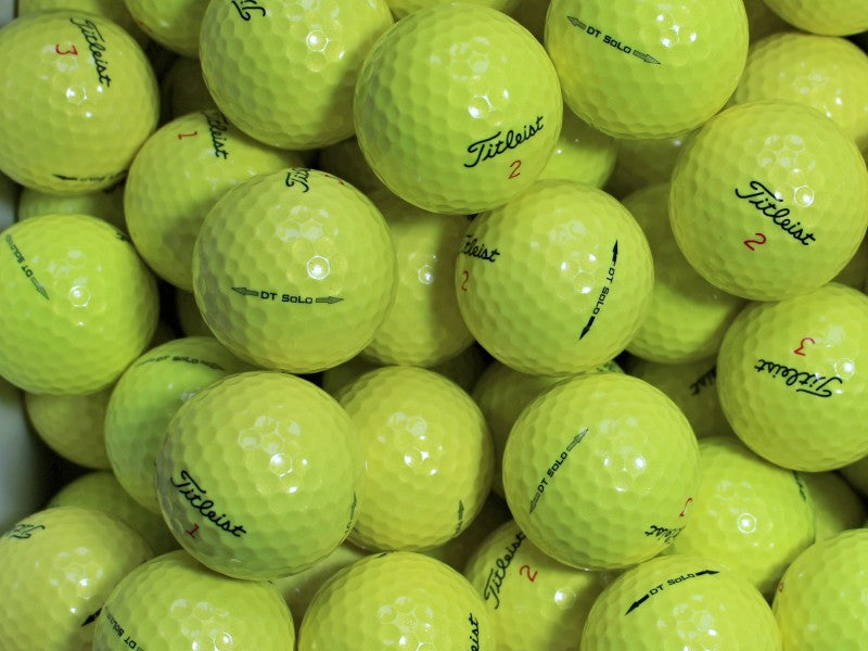 Titleist SoLo Gelb Lakeballs - gebrauchte SoLo Gelb Golfbälle AAAA-Qualität