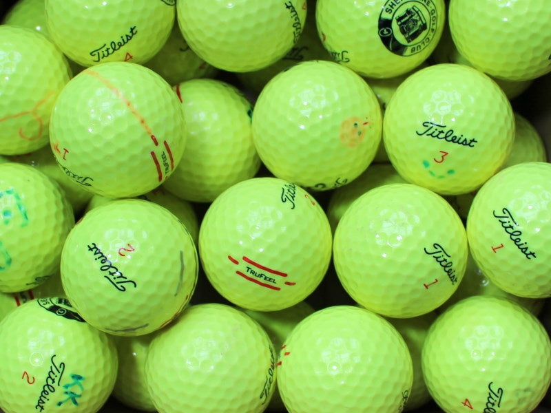 Titleist TruFeel Gelb Lakeballs - gebrauchte TruFeel Gelb Golfbälle AA/AAA-Qualität
