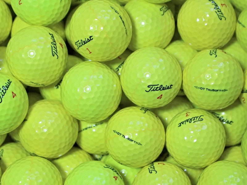 Titleist DT TruSoft Gelb Lakeballs - gebrauchte DT TruSoft Gelb Golfbälle AAAA-Qualität