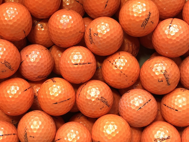 Titleist Velocity Orange Lakeballs - gebrauchte Velocity Orange Golfbälle AA/AAA-Qualität