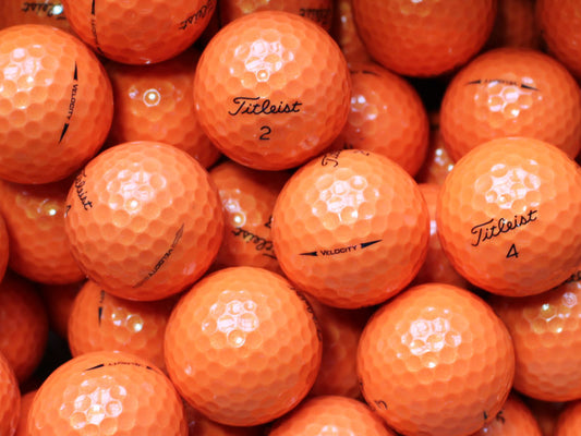 Titleist Velocity Orange Lakeballs - gebrauchte Velocity Orange Golfbälle AAAA-Qualität