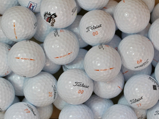 Titleist Velocity Visi-White Lakeballs - gebrauchte Velocity Visi-White Golfbälle AAAA-Qualität