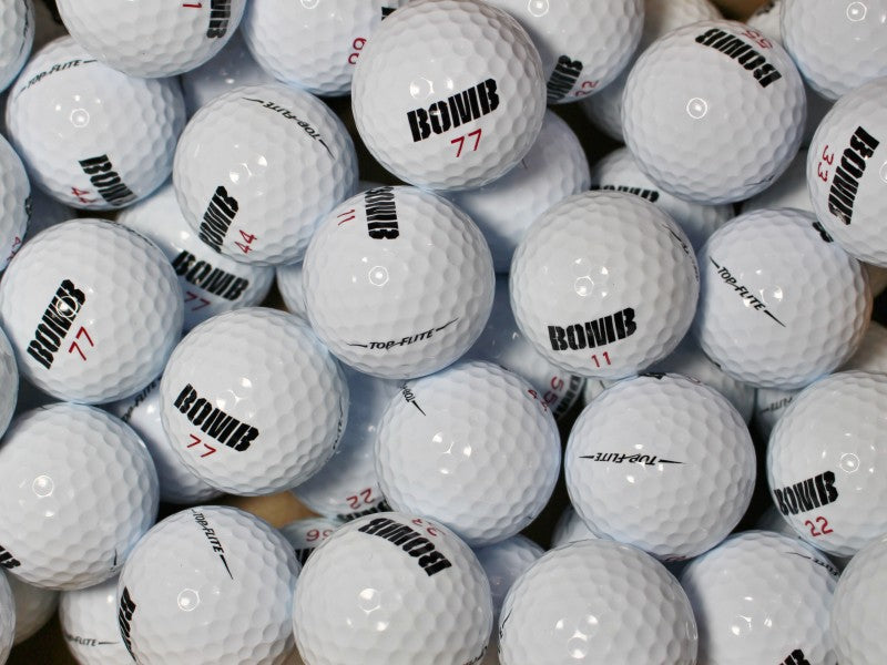 Top-Flite Bomb Lakeballs - gebrauchte Bomb Golfbälle AAAA-Qualität