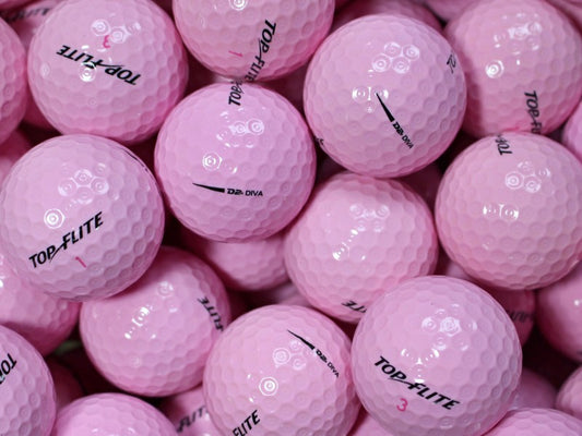 Top-Flite D2 Diva Pink Lakeballs - gebrauchte D2 Diva Pink Golfbälle AAAA-Qualität
