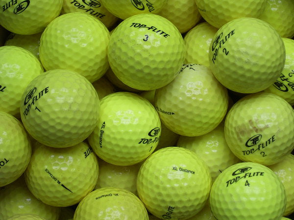 Top-Flite XL Distance Gelb Lakeballs - gebrauchte XL Distance Gelb Golfbälle AA/AAA-Qualität