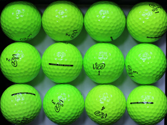 Vice Pro Plus Lime Lakeballs - gebrauchte Pro Plus Lime Golfbälle AAAA-Qualität