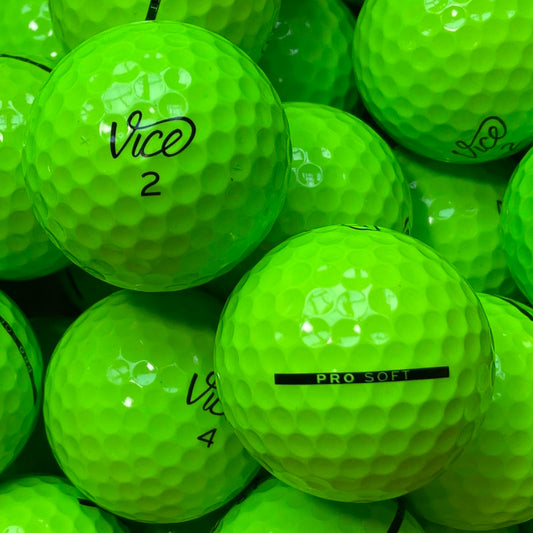 Vice Pro Soft Lime Lakeballs - gebrauchte Pro Soft Lime Golfbälle