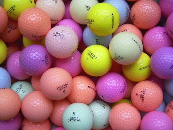 Volvik Crystal Mix Bunt Lakeballs - gebrauchte Volvik Crystal Mix Bunt Golfbälle AA/AAA-Qualität