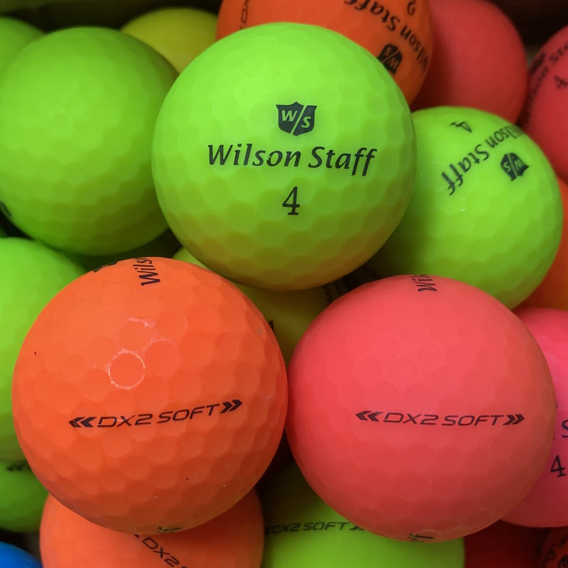 Wilson Staff DX2 Soft Matt Bunt Lakeballs - gebrauchte Staff DX2 Soft Matt Bunt Golfbälle 