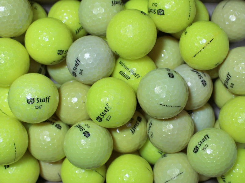 Wilson Staff Fifty Gelb Lakeballs - gebrauchte Staff Fifty Gelb Golfbälle AA/AAA-Qualität