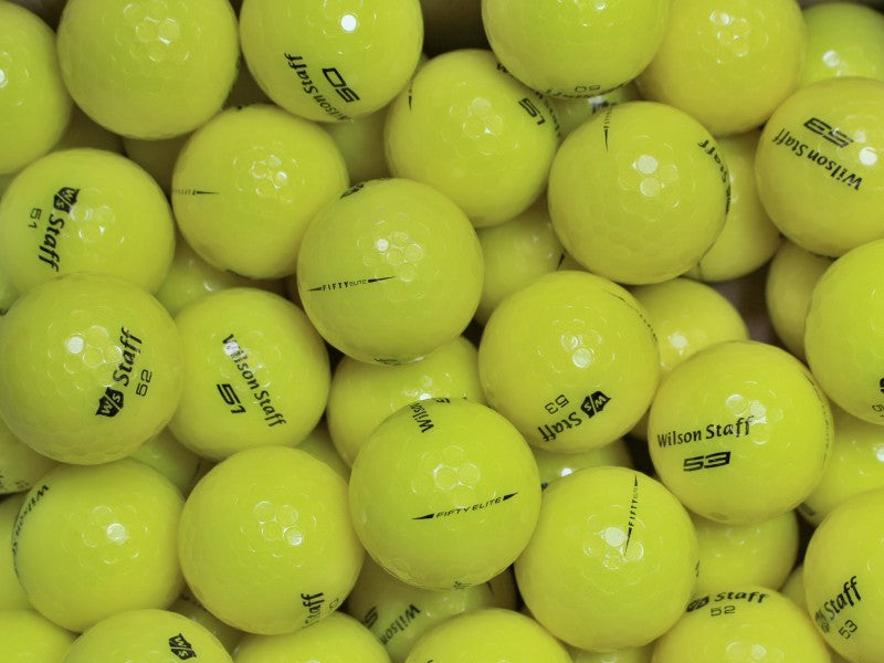Wilson Staff Fifty Gelb Lakeballs - gebrauchte  Staff Fifty Gelb Golfbälle AAAA-Qualität